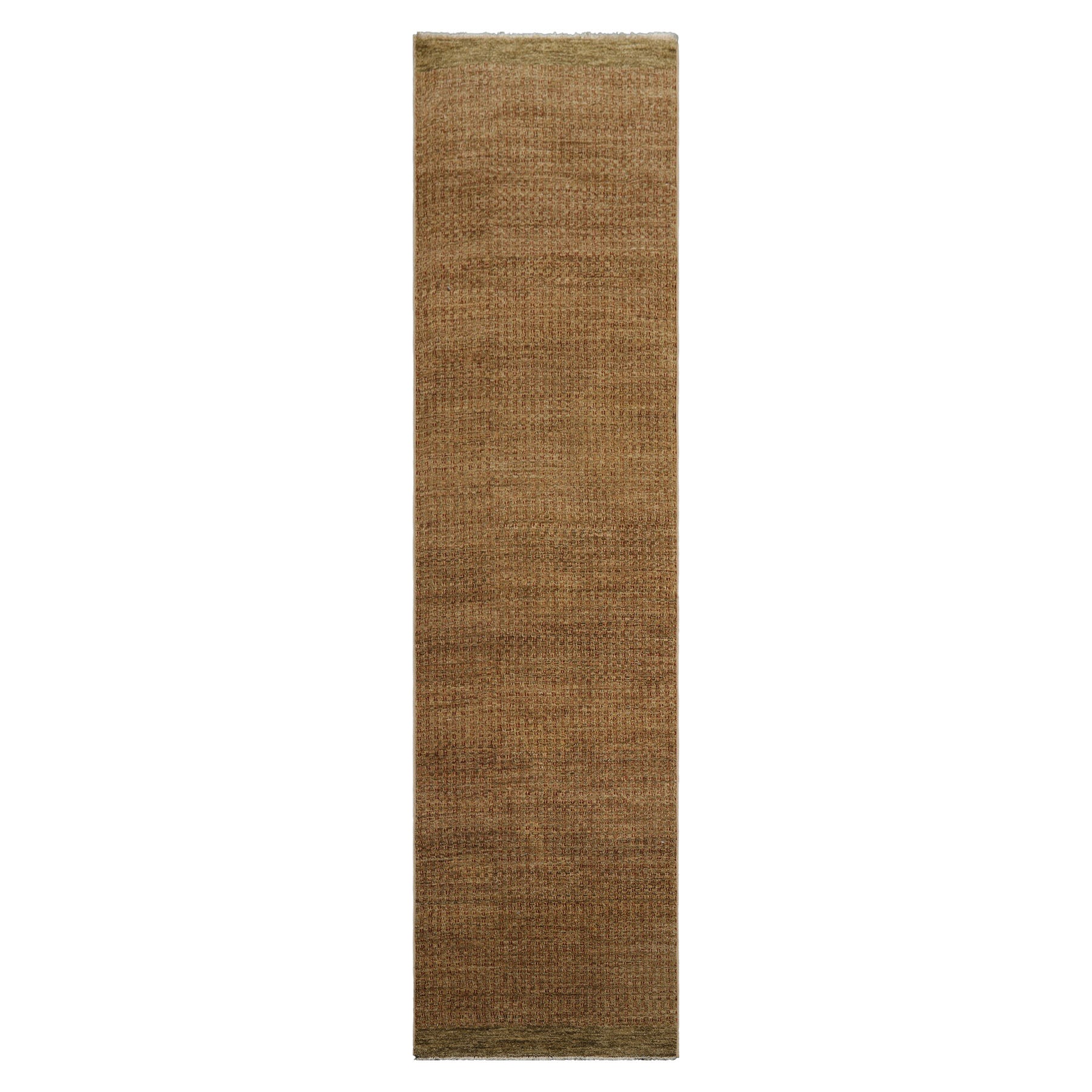 3x10 Gold, Green, Rust Color Hand Knotted Peshawar Wool Contemporary Oriental Rug