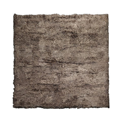 Square Brown, , Color Machine Made Shag Polyster Contemporary Oriental Rug