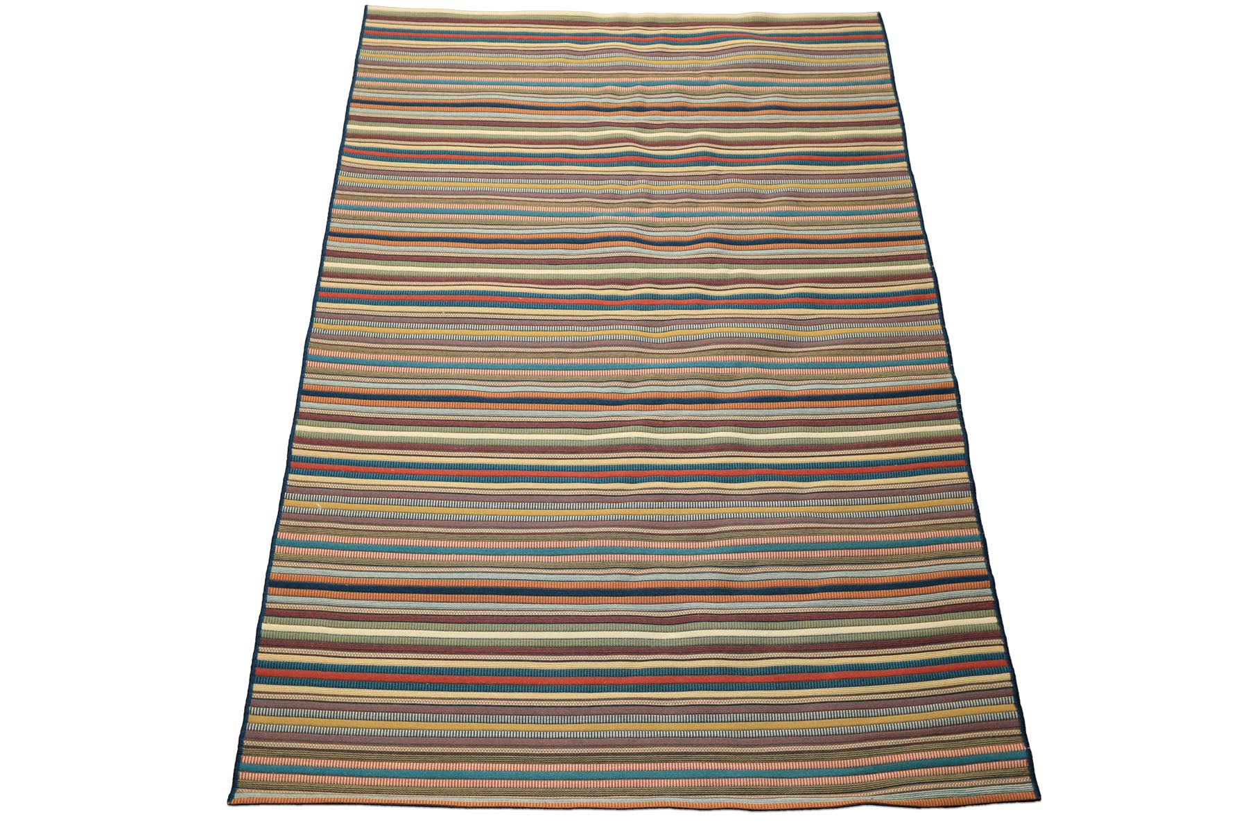 5x8 Ivory, Sage, Gold Color Machine Made  Cotton Wool & other Blend Modern & Contemporary Oriental Rug