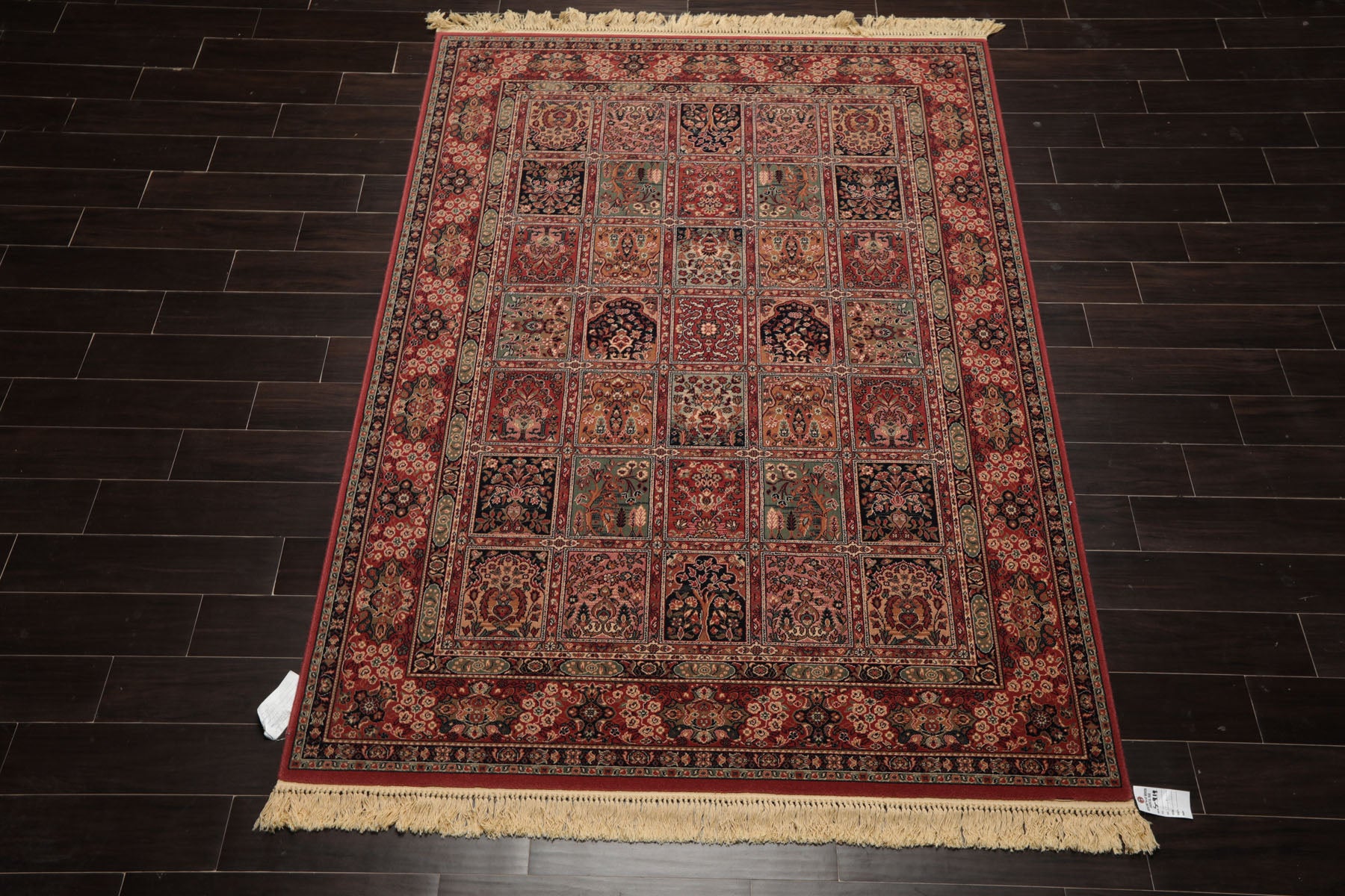5x8 Rose, Aqua, Tan Color Machine Made  New Zealand Wool Traditional Oriental Rug