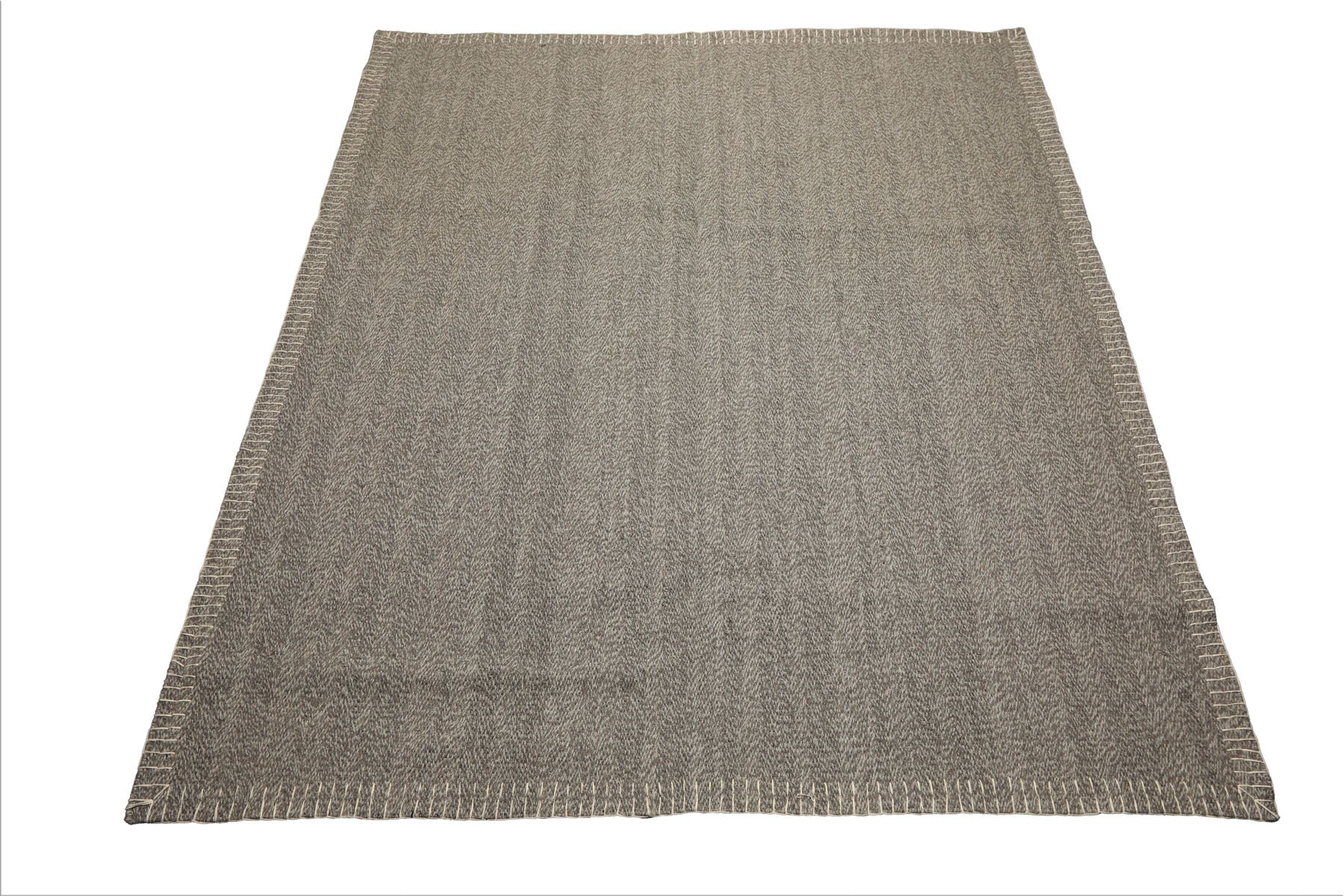8x10 Taupe, Gray, Color Hand Woven Flatweave Wool Modern & Contemporary Oriental Rug