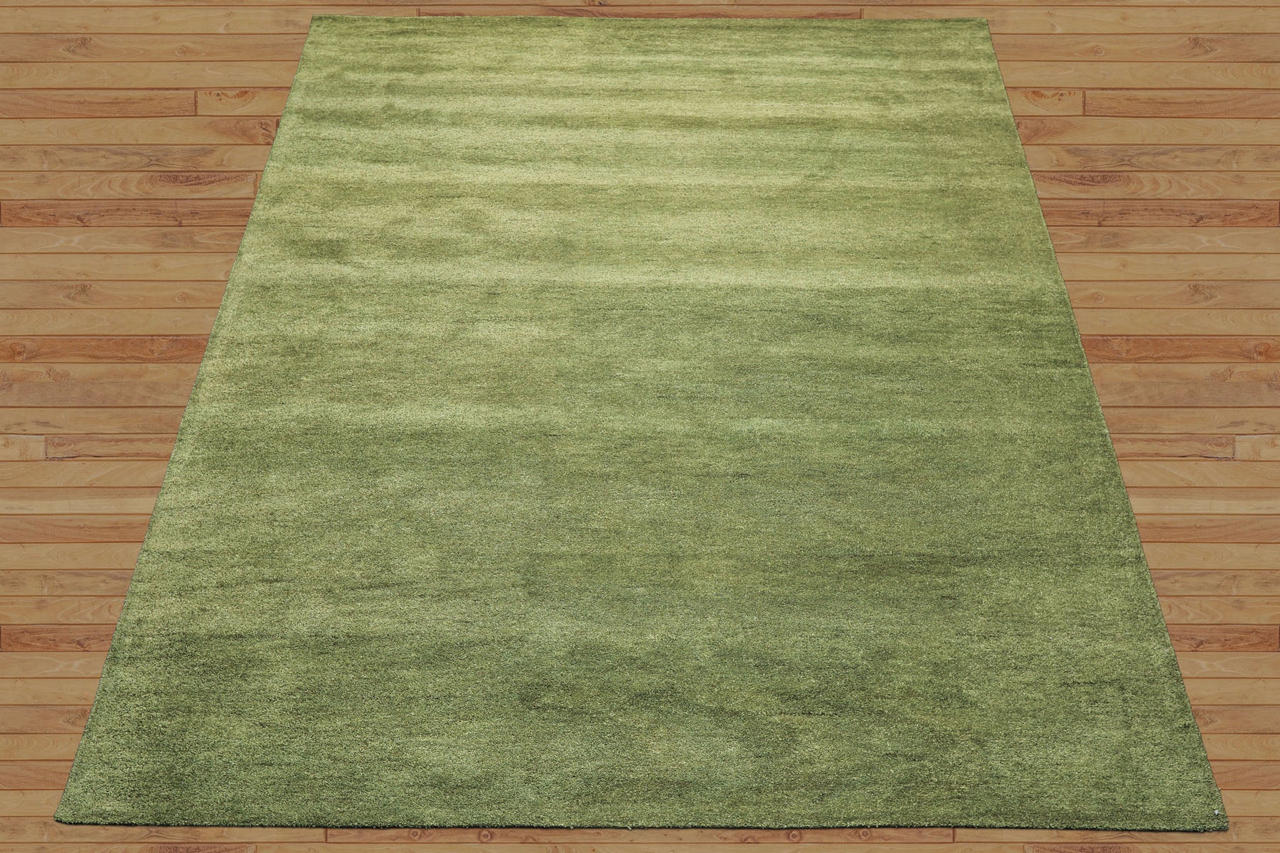 8x10 Warm Green, , Color Hand Woven  100% Wool Moder & Contemporary Oriental Rug