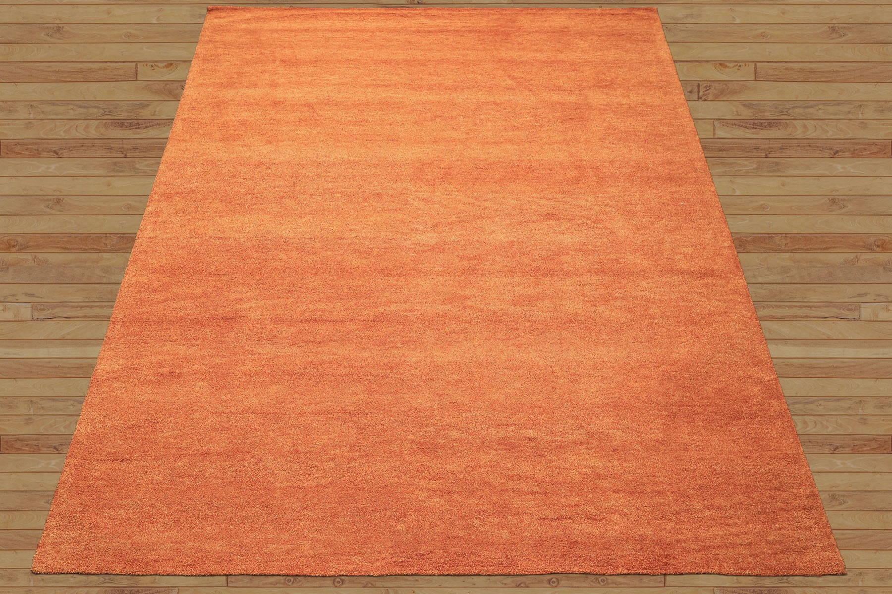 8x10 Burnt Orange, , Color Hand Woven  100% Wool Moder & Contemporary Oriental Rug