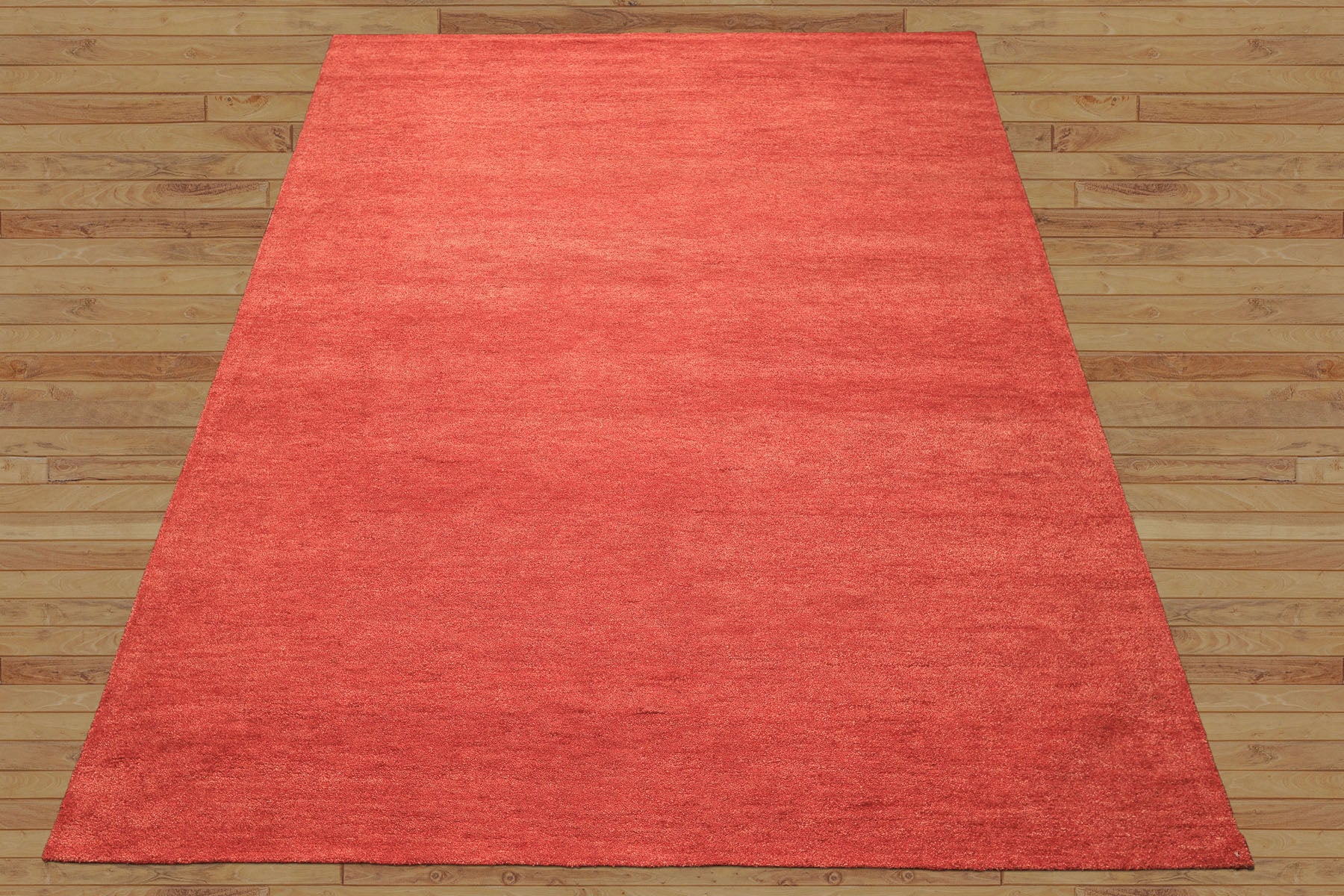 8x10 Coral, , Color Hand Woven  100% Wool Moder & Contemporary Oriental Rug