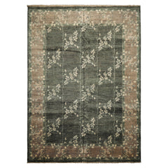 9x12 Celadon, Taupe, Ivory Color Hand Knotted Peshawar Wool Transitional Oriental Rug