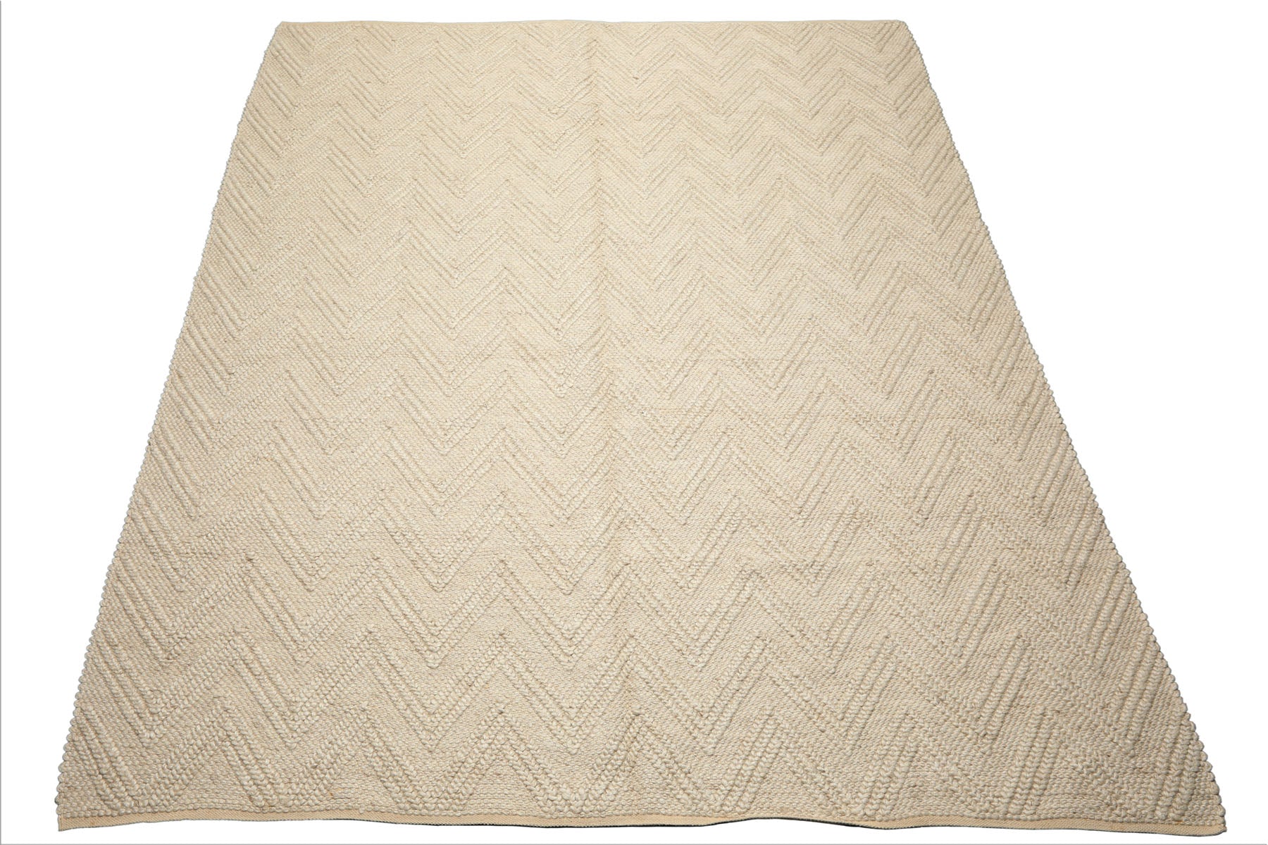9x12 Tone on Tone Ivory, , Color Hand Knotted Tibetan Wool Modern & Contemporary Oriental Rug