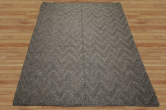 9x12 Tone on Tone Graphite, , Color Hand Knotted Tibetan Wool Modern & Contemporary Oriental Rug