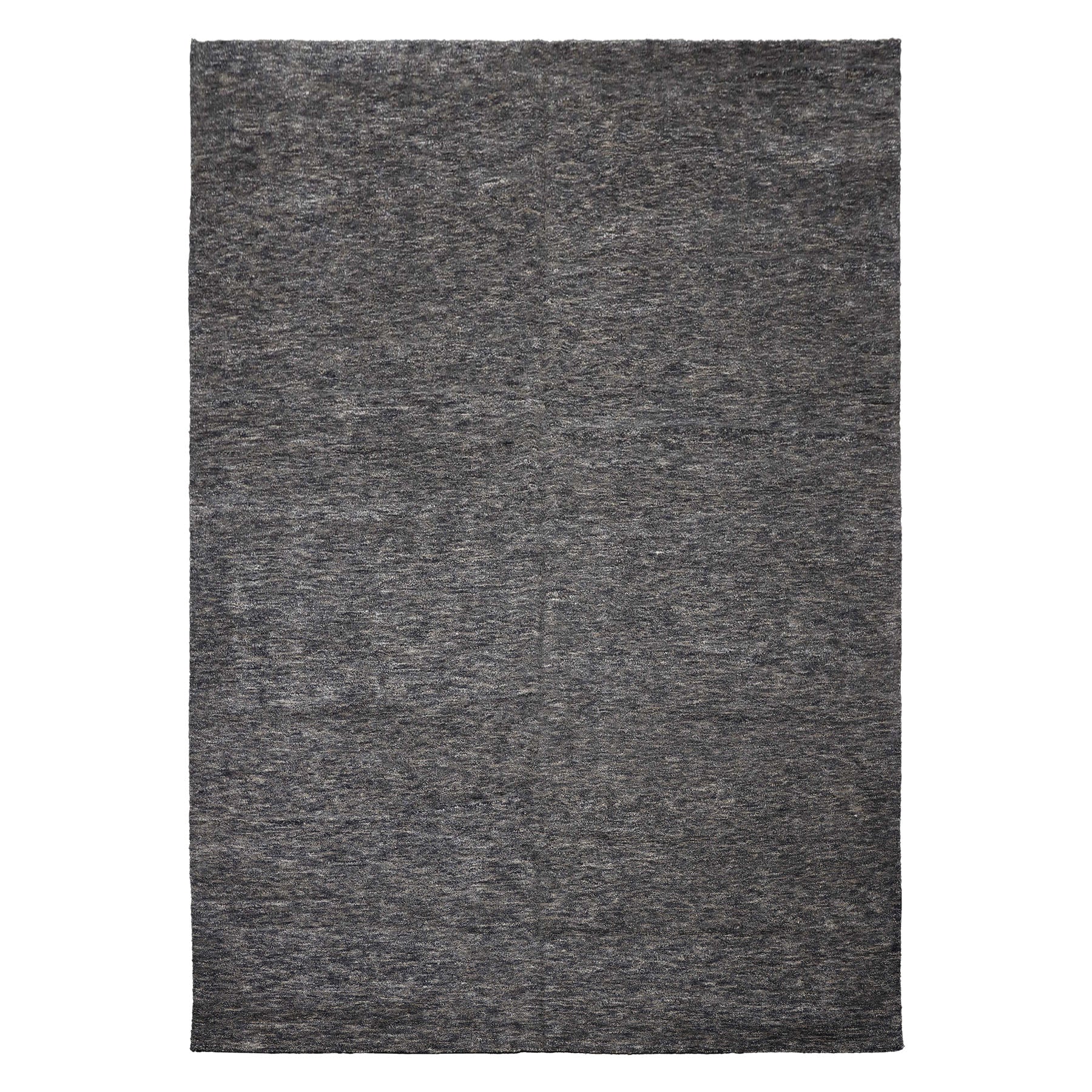 10x14 Gray, Slate, Blue Color Hand Knotted Tibetan Wool & Bamboo Silk Modern & Contemporary Oriental Rug