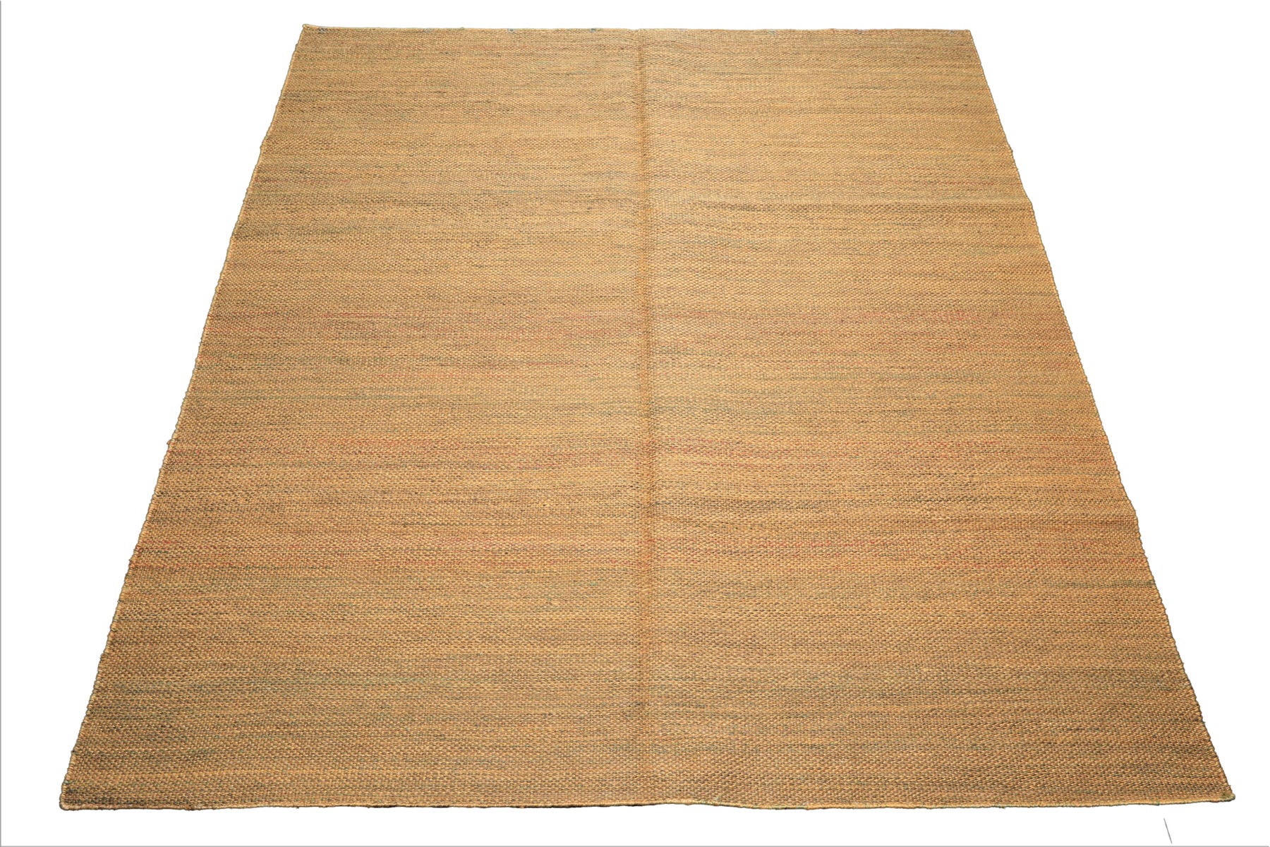 8x10 Gold, Rust, Aqua Color Hand Woven Tibetan Seagrass Modern & Contemporary Oriental Rug