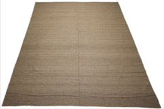 10x14 Taupe, , Color Hand Woven Kilim Wool Modern & Contemporary Oriental Rug