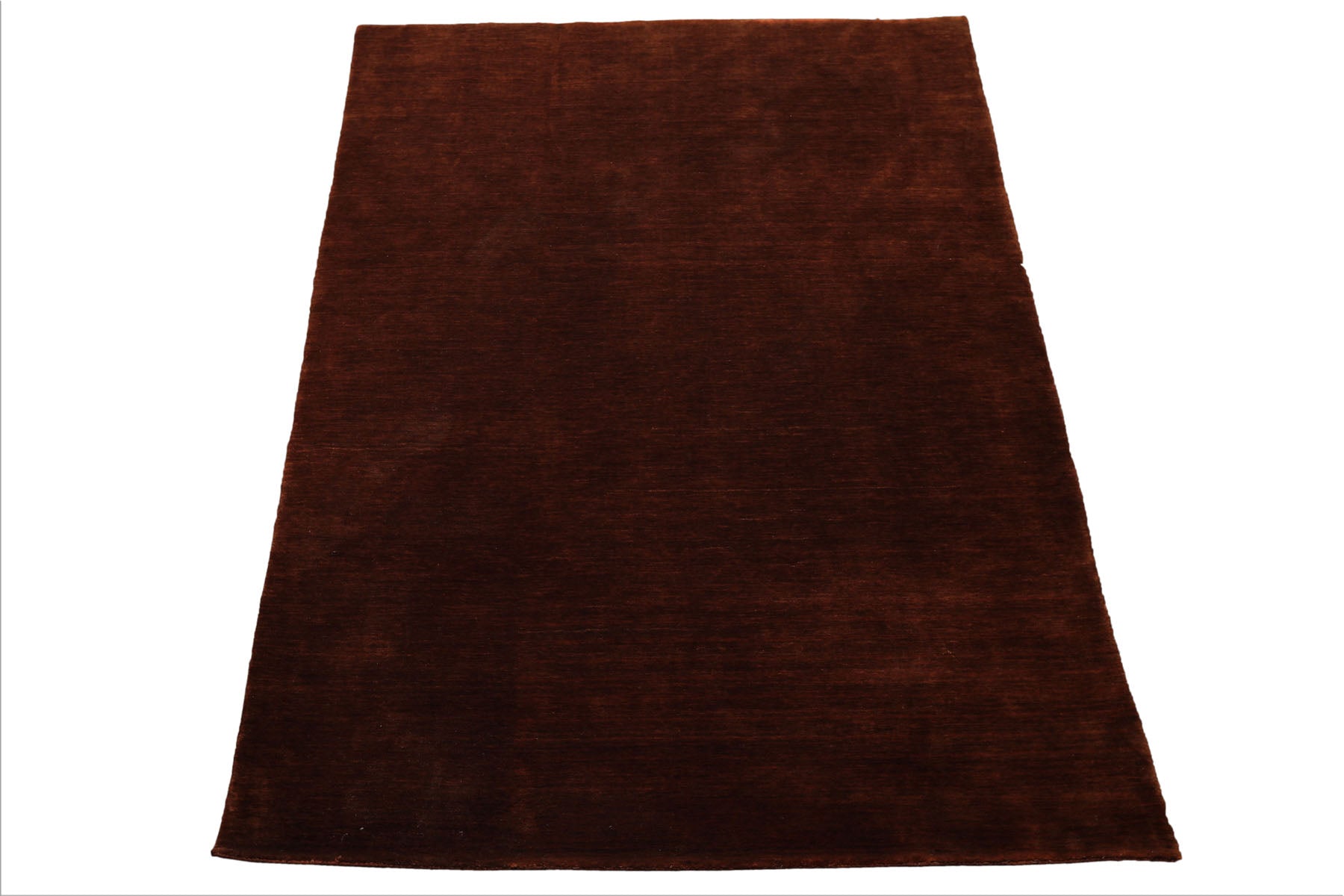 5x8 Dark, Caramel, Color Hand Knotted Gabbeh Wool Traditional Oriental Rug