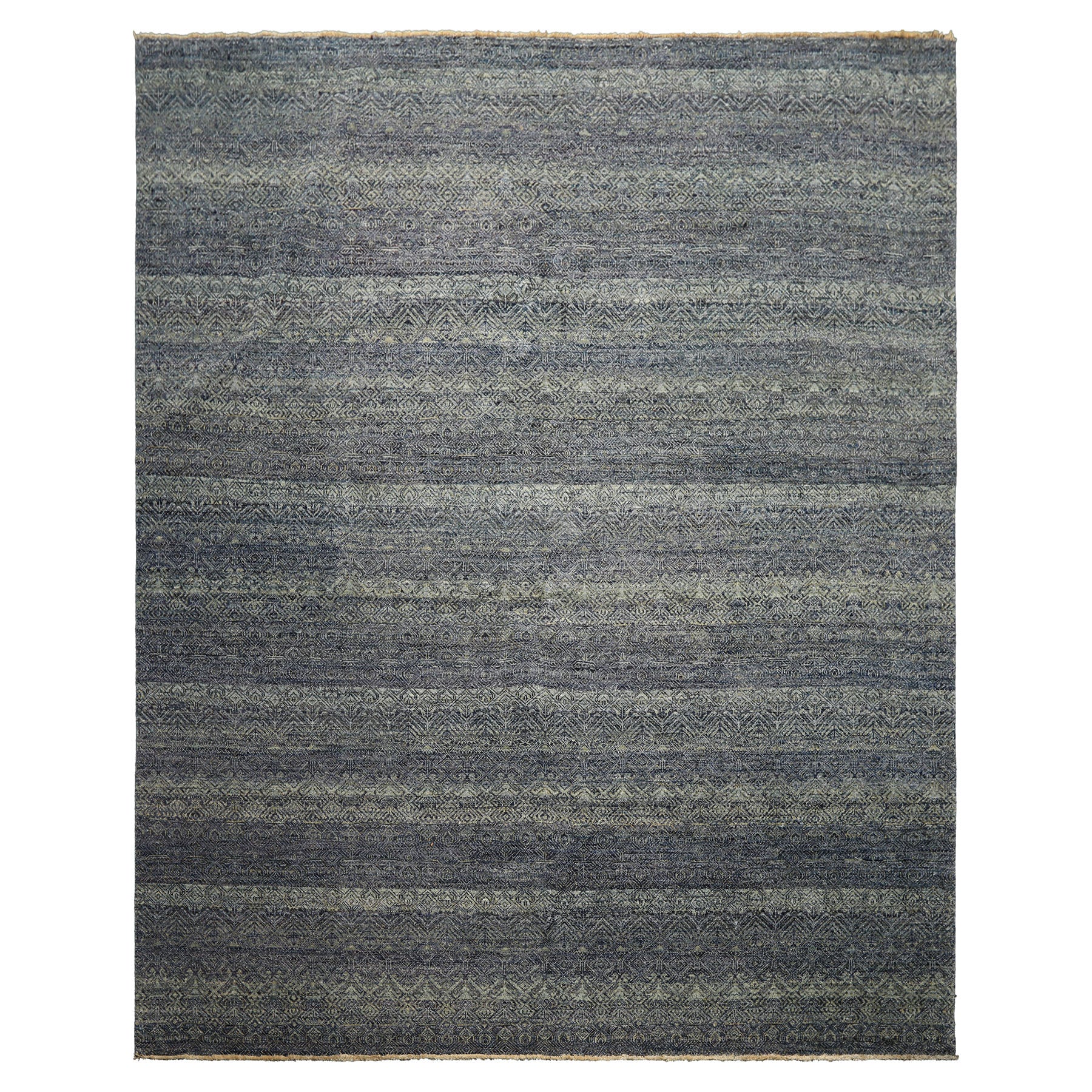 8x10 Blue, Multi, Color Hand Knotted Peshawar Wool Transitional Oriental Rug