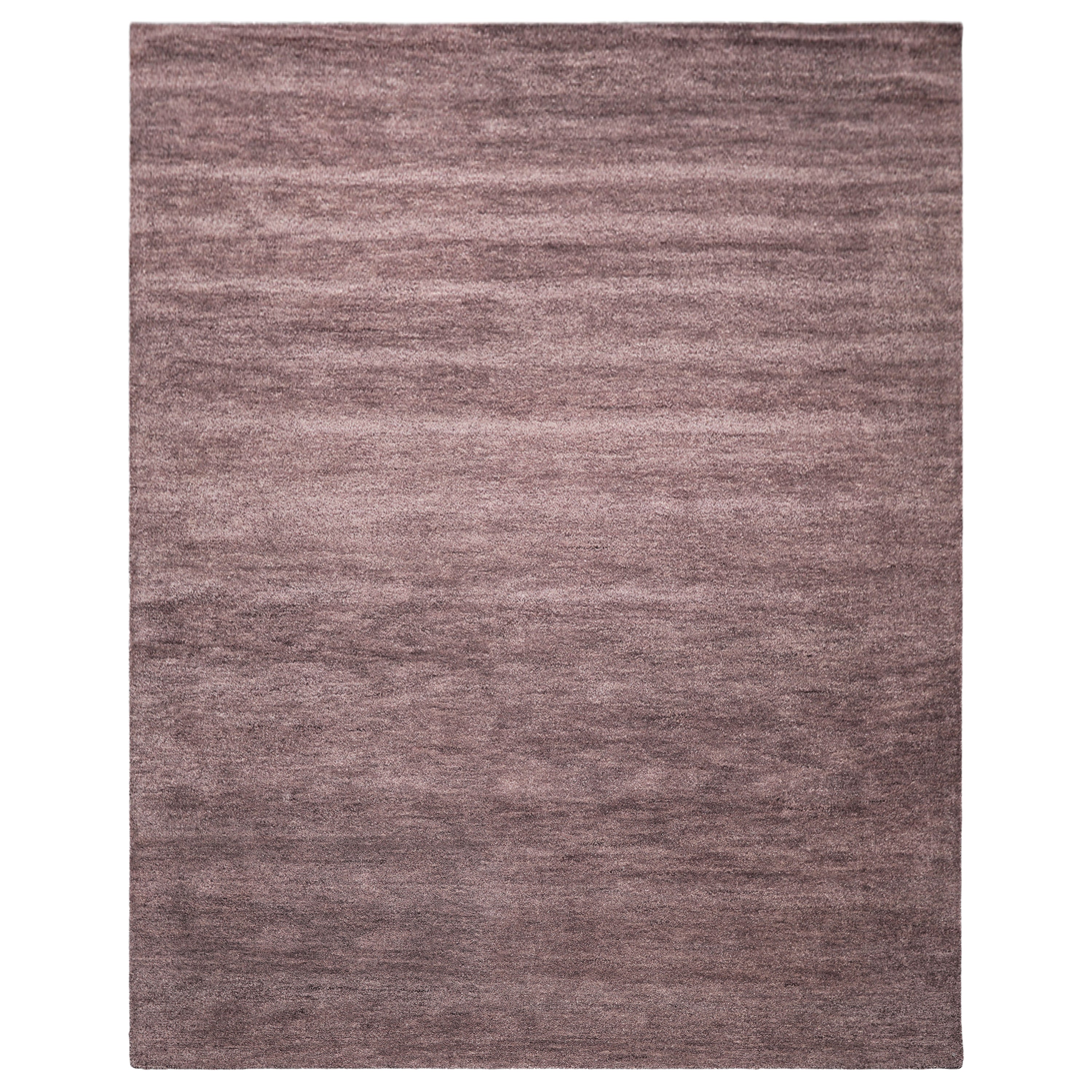 Aubergine Multi Size Modern & Contemporary Plush Pile Solid Grainy Texture Hand Tufted 100% Wool Oriental Area Rug