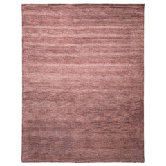 Aubergine 8x10 Modern & Contemporary Plush Pile Solid Grainy Texture Hand Woven 100% Wool Oriental Area Rug