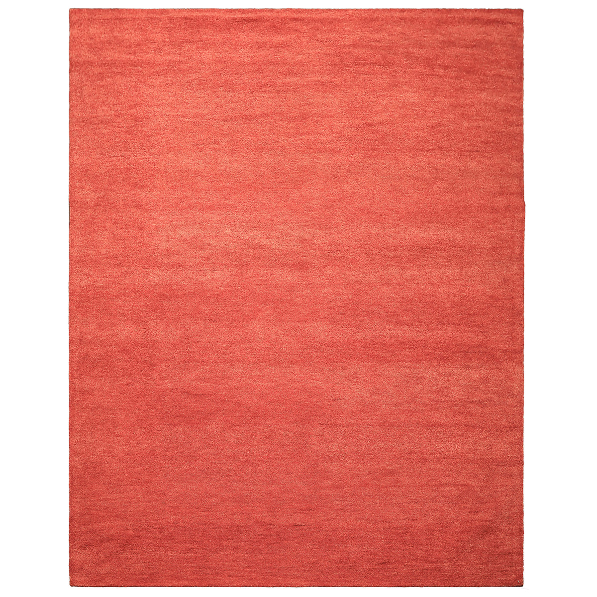 Coral Multi Size Modern & Contemporary Plush Pile Solid Grainy Texture Hand Woven 100% Wool Oriental Area Rug
