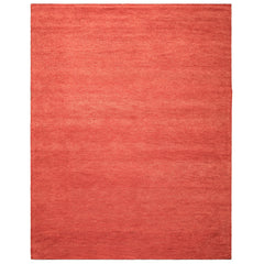 Coral 8x10 Modern & Contemporary Plush Pile Solid Grainy Texture Hand Woven 100% Wool Oriental Area Rug