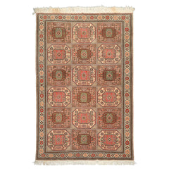 6x10 Blush, Rose, Ivory Color Hand Knotted Shirvan Wool Tribal Oriental Rug