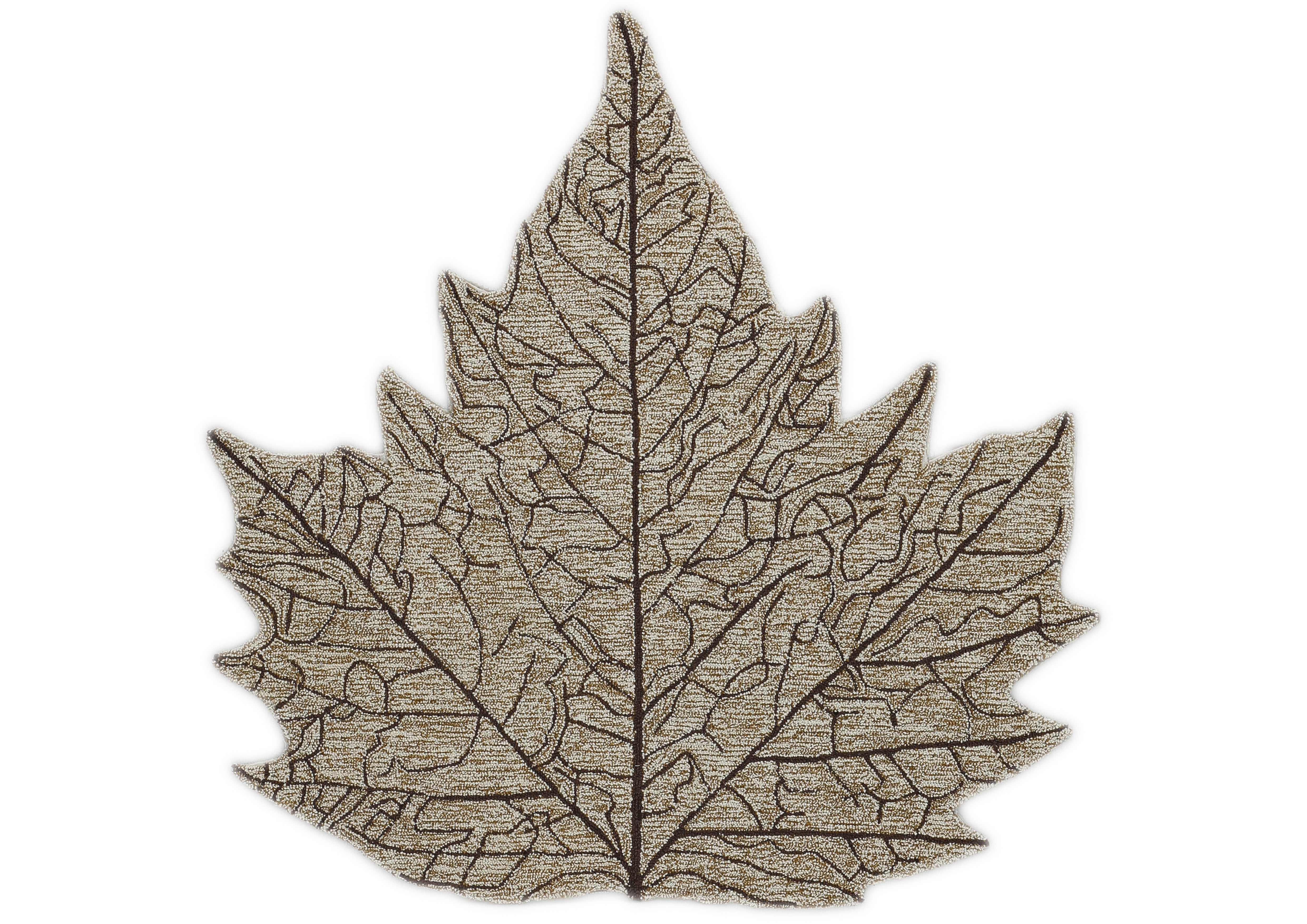 Multi Size Beige Tan Brown Color Hand Hooked Leaf Jute loop Contemporary Oriental Rug