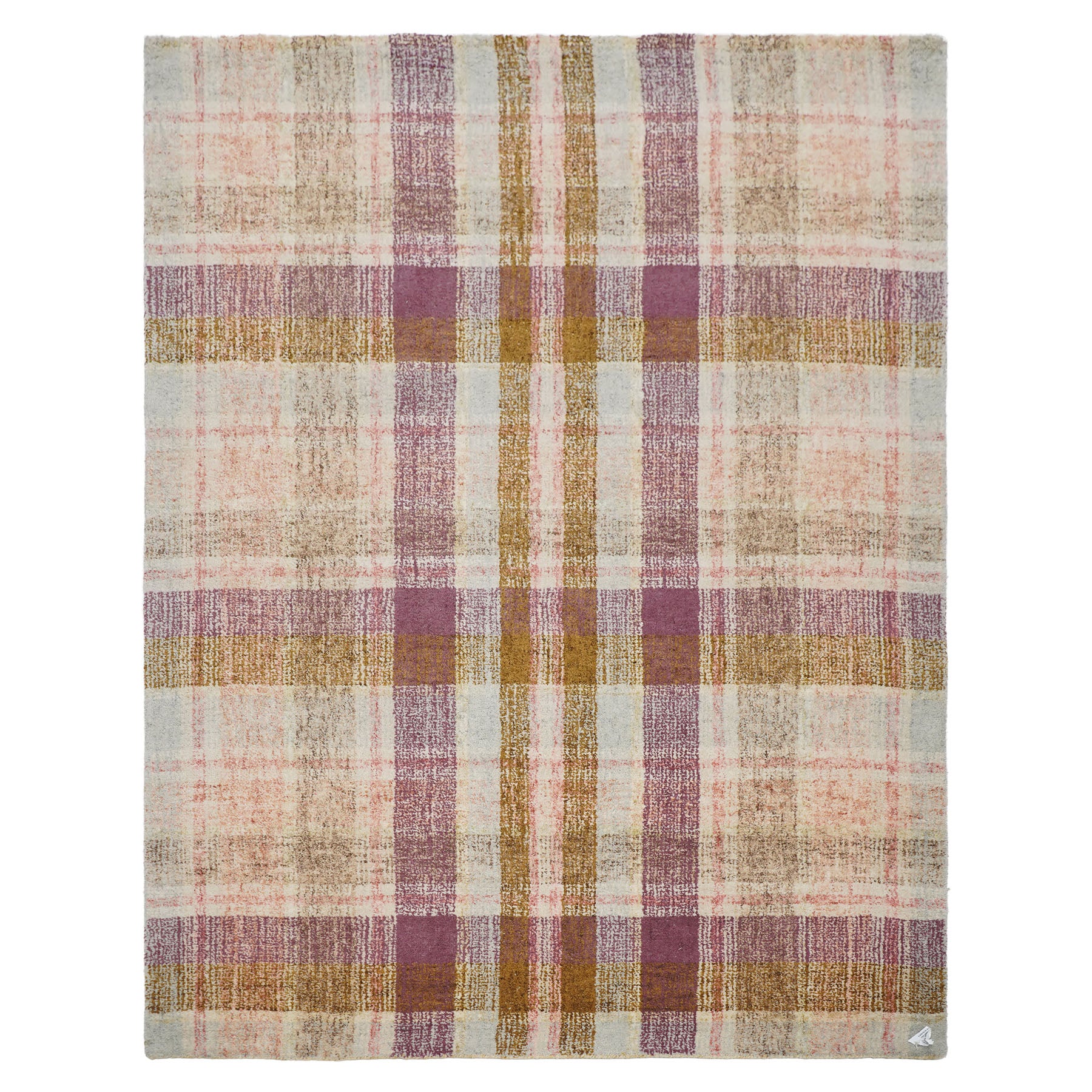 Multi Size Plum Gray Gold Color Hand Tufted  Wool Modern & Contemporary Oriental Rug
