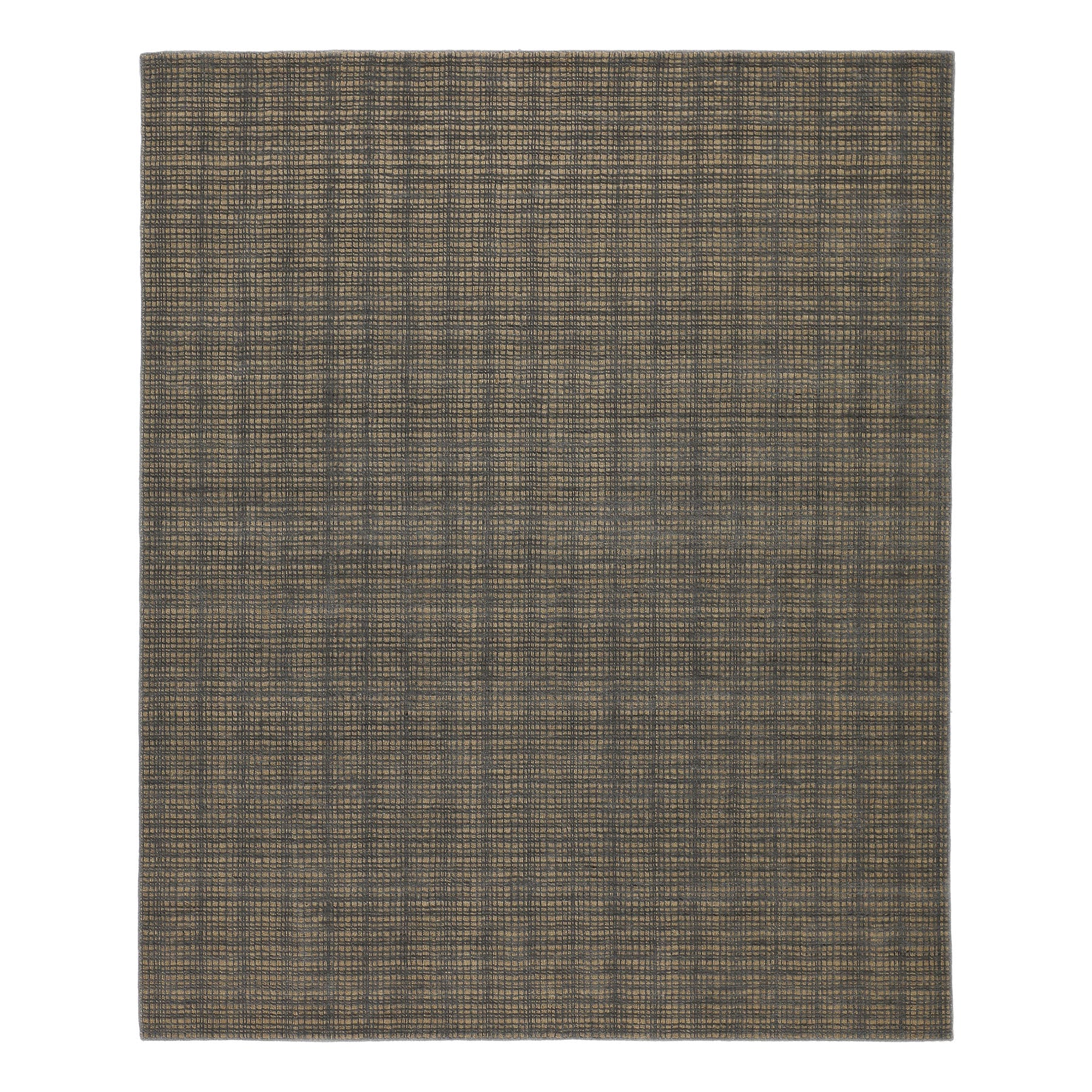 8x10 Tan, Dark gray, Color Hand Loomed  Wool & Jute Modern & Contemporary Oriental Rug