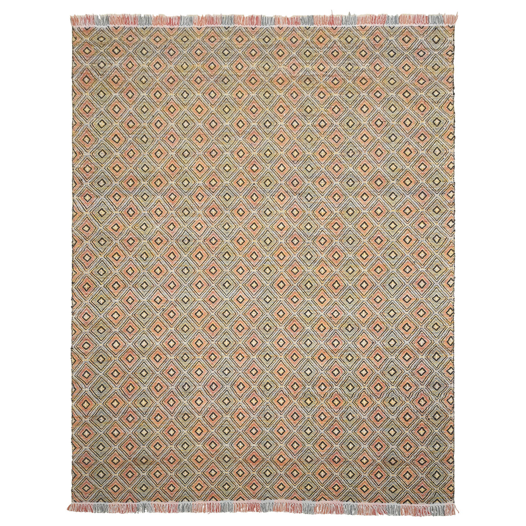 Multi Size Light gold Black Ivory Color Hand Woven  Wool Modern & Contemporary Oriental Rug