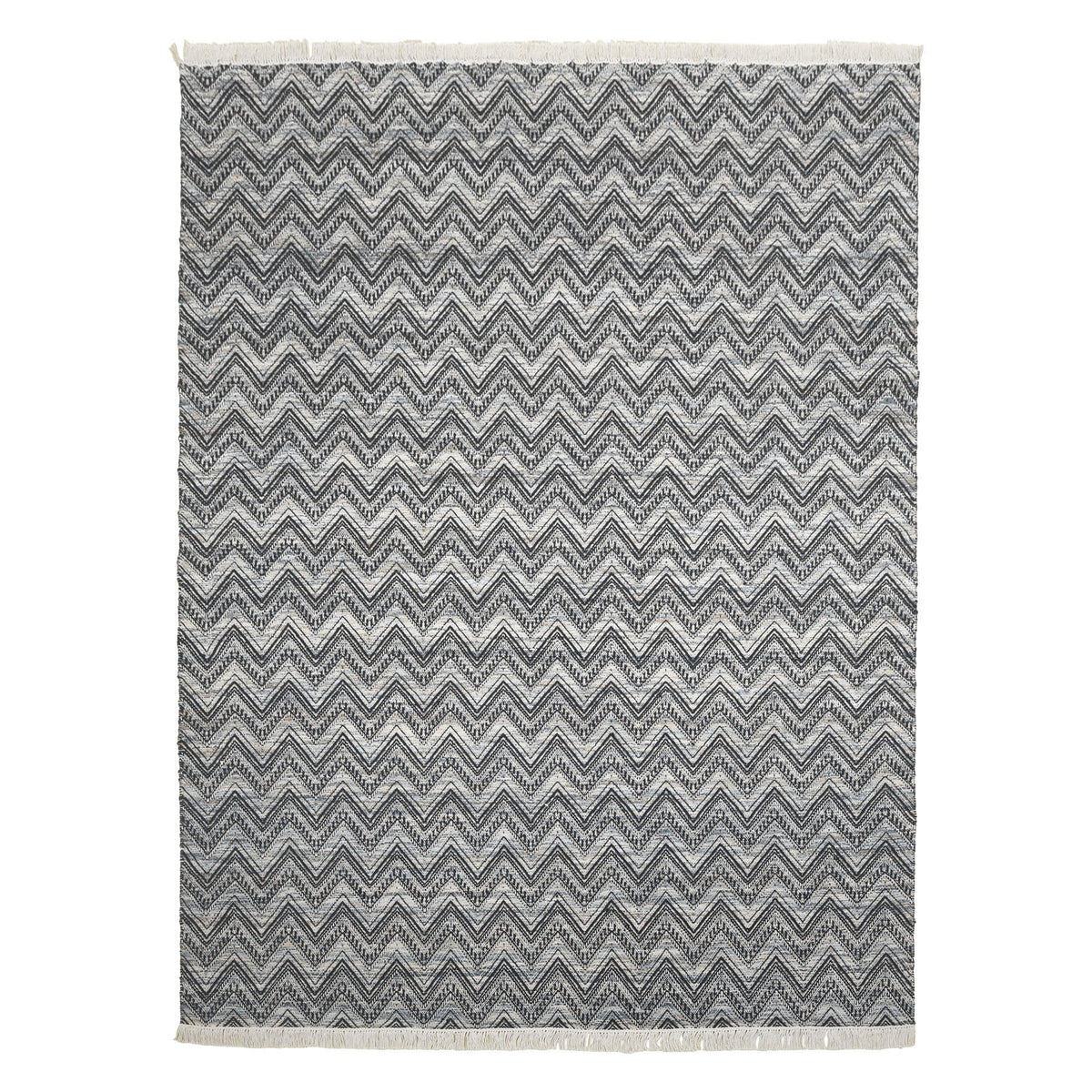 Multi Size Black Slate Gray Ivory Color Hand Woven  Wool Modern & Contemporary Oriental Rug
