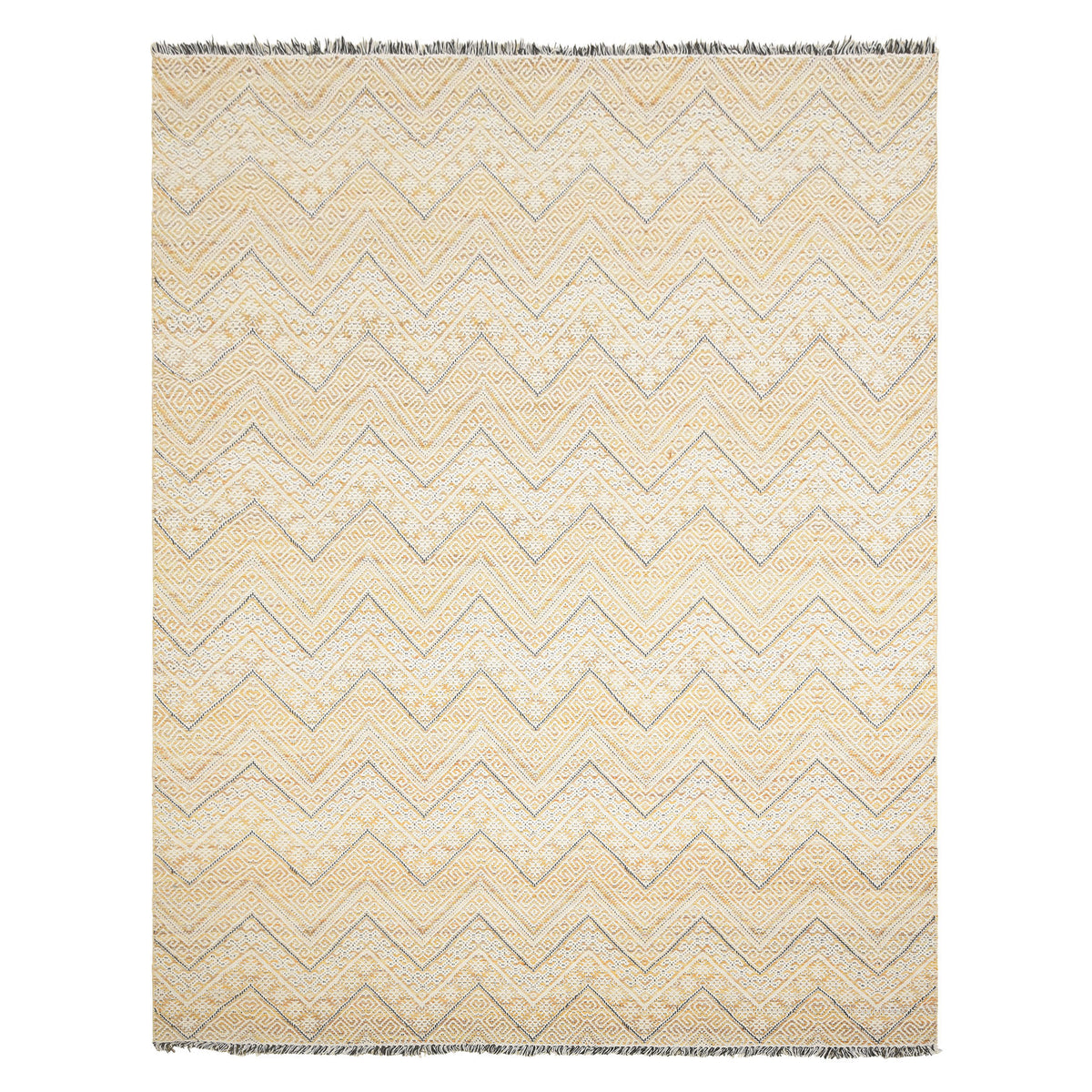 Multi Size Mustard yellow Ivory Beige Color Hand Woven  Wool Modern & Contemporary Oriental Rug