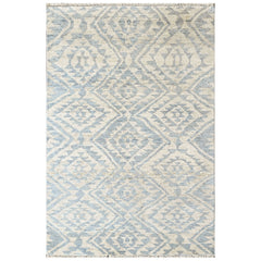 Gray Multi Size Oushak Southwestern Hand Knotted Wool Oriental Area Rug