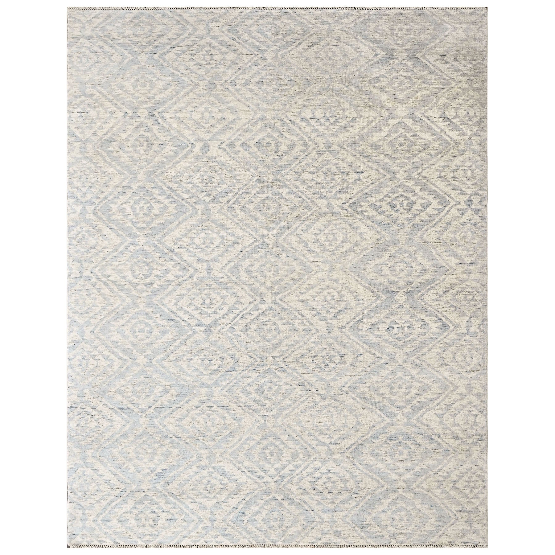 Gray Multi Size Oushak Southwestern Hand Knotted Wool Oriental Area Rug