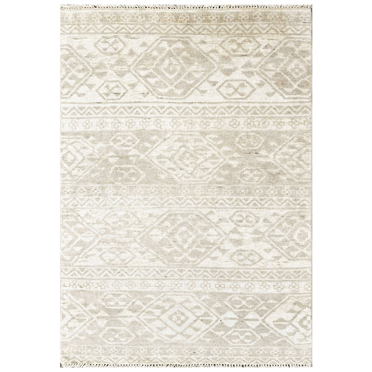 Beige Multi Size Oushak Southwestern Hand Knotted Wool Oriental Area Rug
