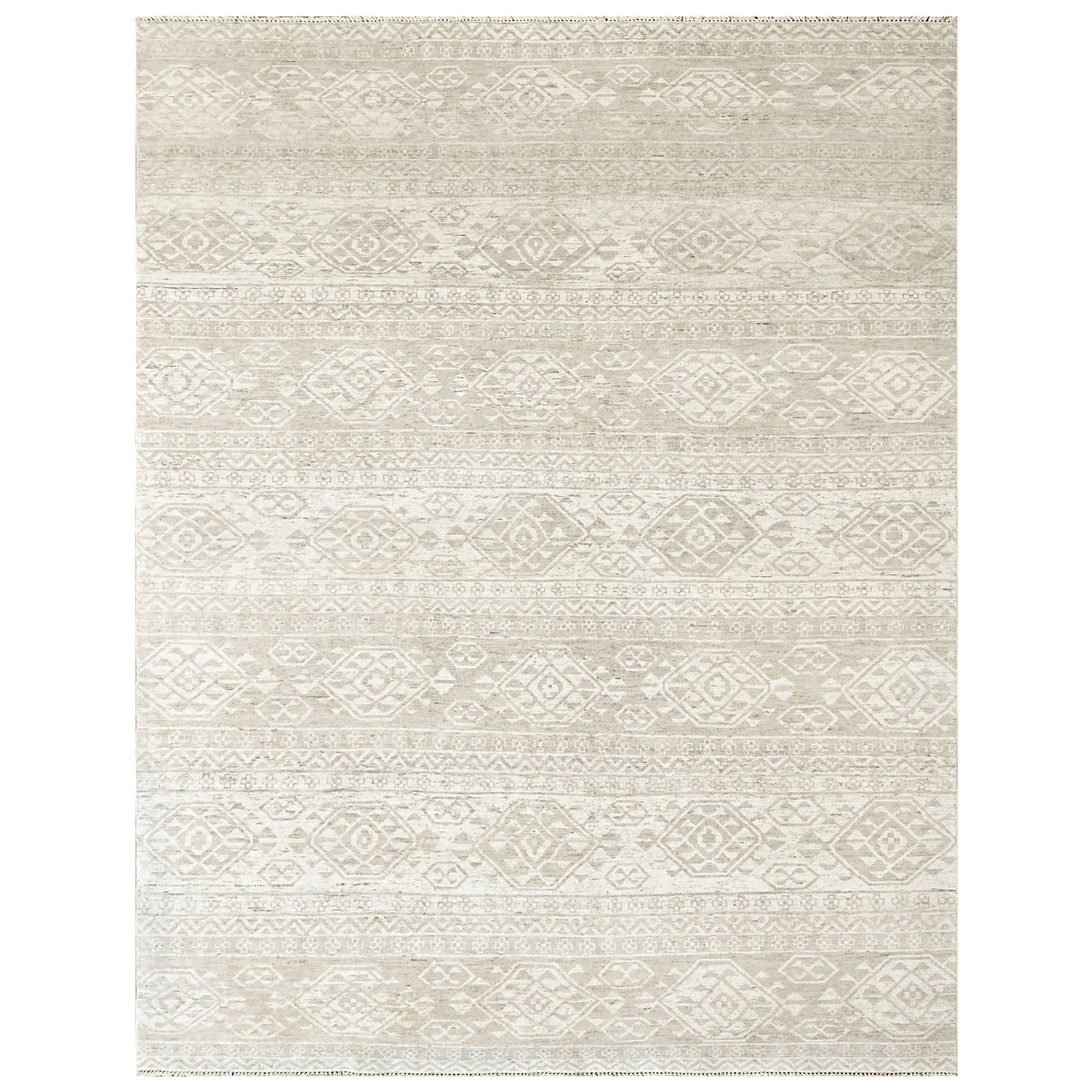 Tone on Tone Gray Multi Size Oushak Southwestern Hand Knotted Wool Oriental Area Rug