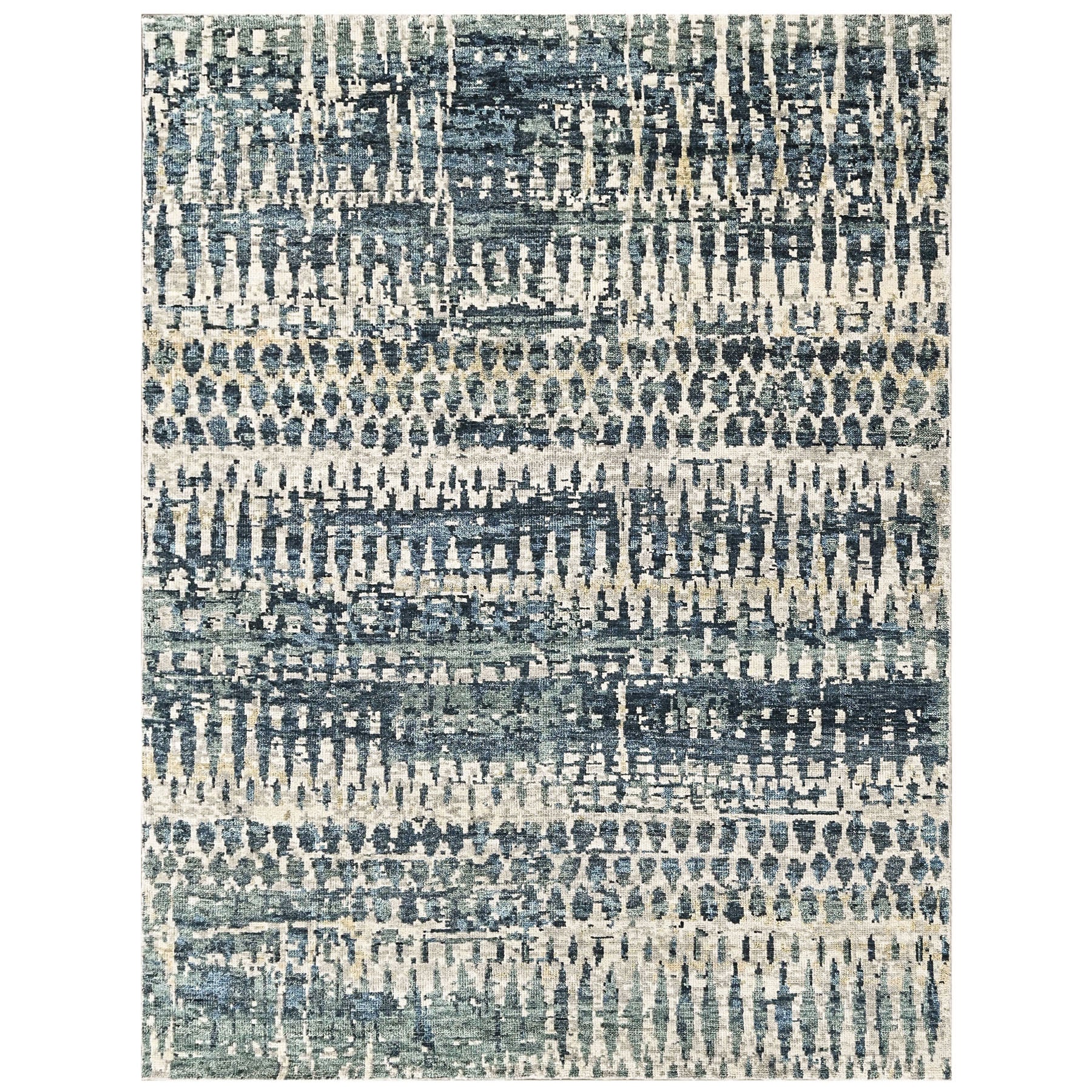 Gray Multi Size Oushak Modern Hand Knotted Wool Oriental Area Rug
