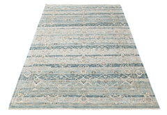 Aqua, Gray 8'6''x11'6'' Oushak Transitional Hand Knotted Wool Oriental Area Rug