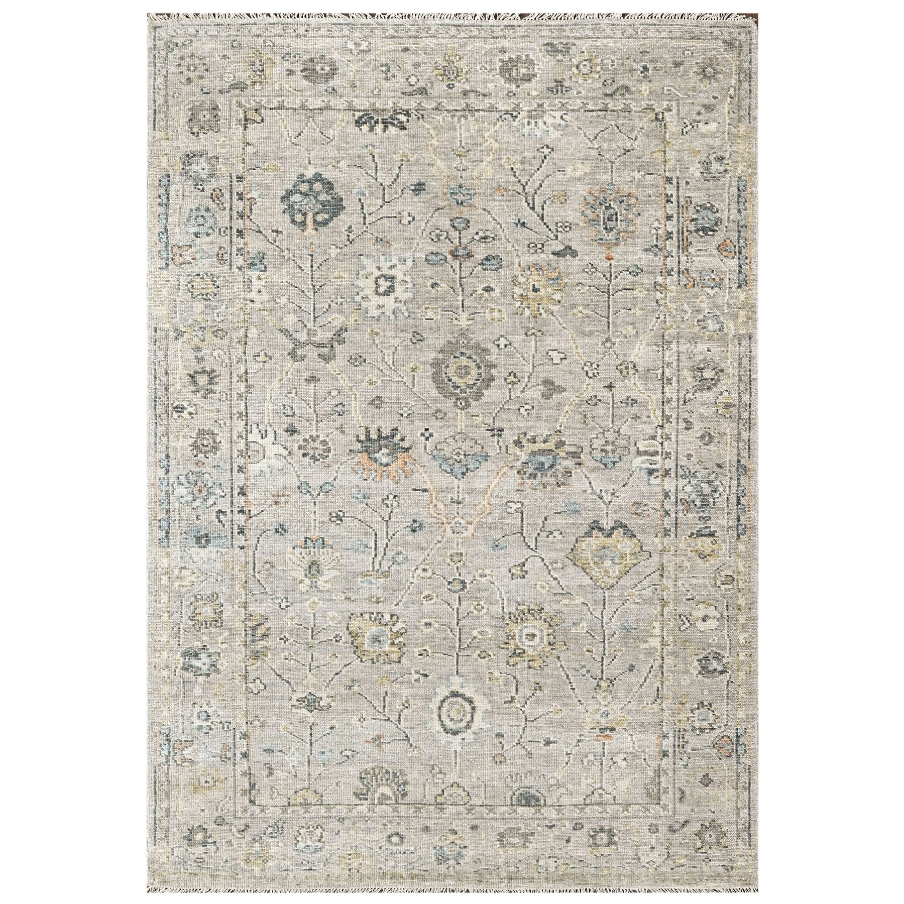 Mint 2'6''x8'6'' Oushak Transitional Hand Knotted Wool Oriental Area Rug