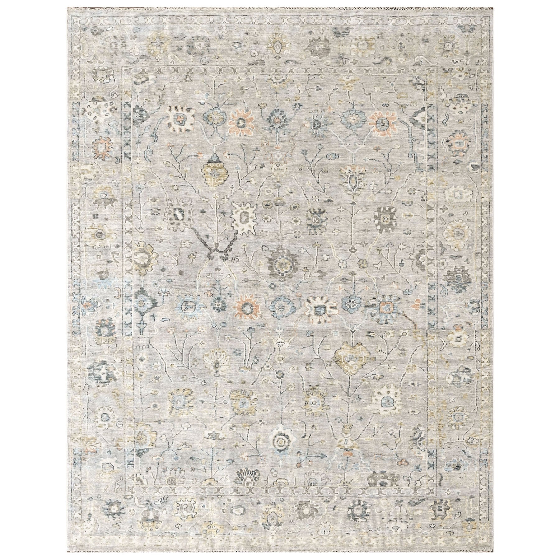 Mint 2'6''x8'6'' Oushak Transitional Hand Knotted Wool Oriental Area Rug
