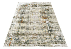 9x12 Gray, Beige, Burnt Orange Color Power Loom Oushak Wool Modern Oriental Rug