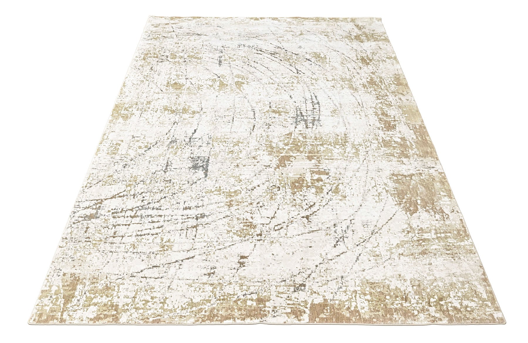 9x12 Ivory, Moss, Slate Color Power Loom Oushak Wool Modern Oriental Rug