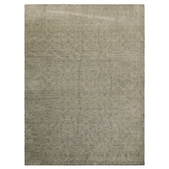 8x10 Celadon, Gray, Color Hand Loomed Tibetan Wool Transitional Oriental Rug