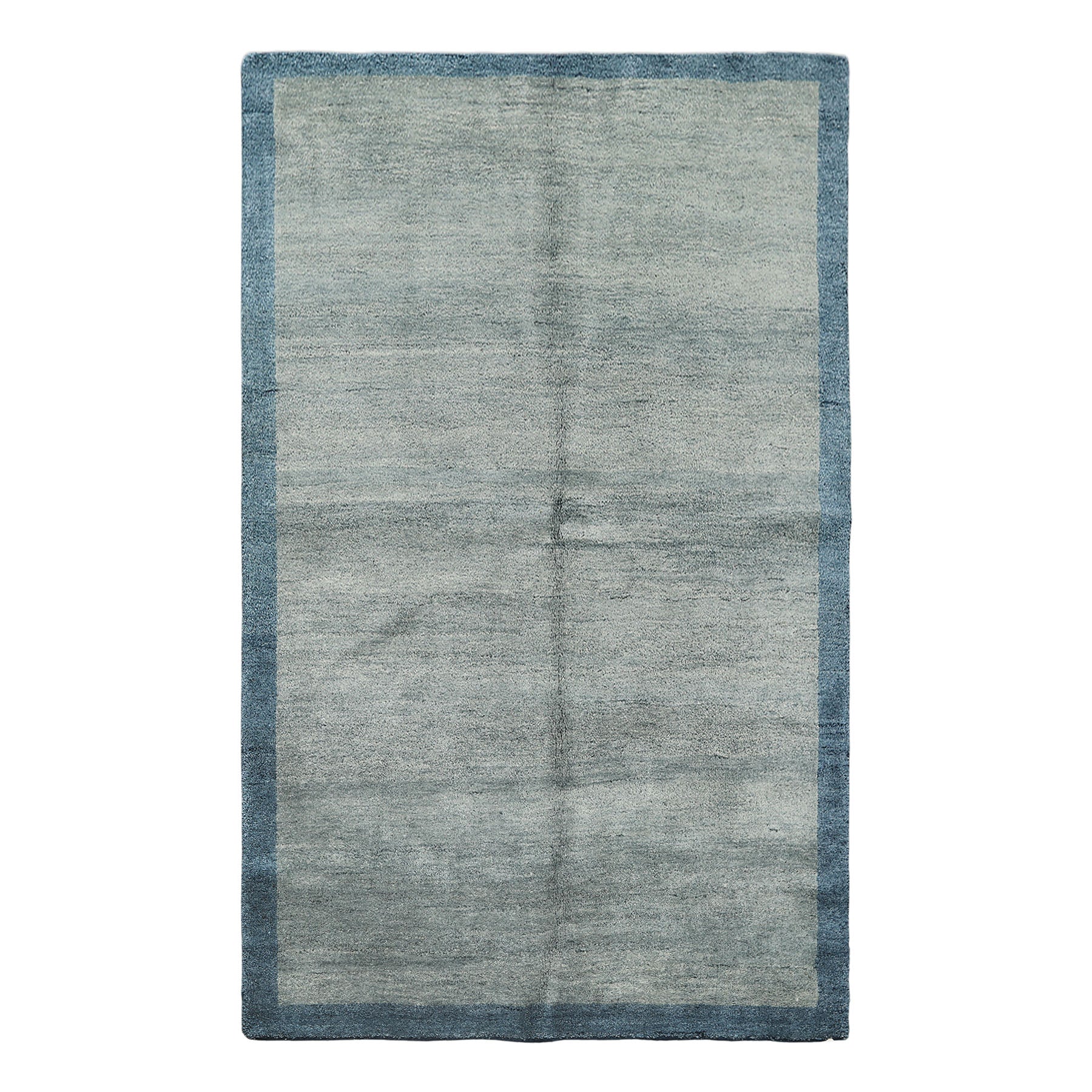 5x8 Aqua, Blue, Color Hand Loomed Tibetan Wool Modern & Contemporary Oriental Rug