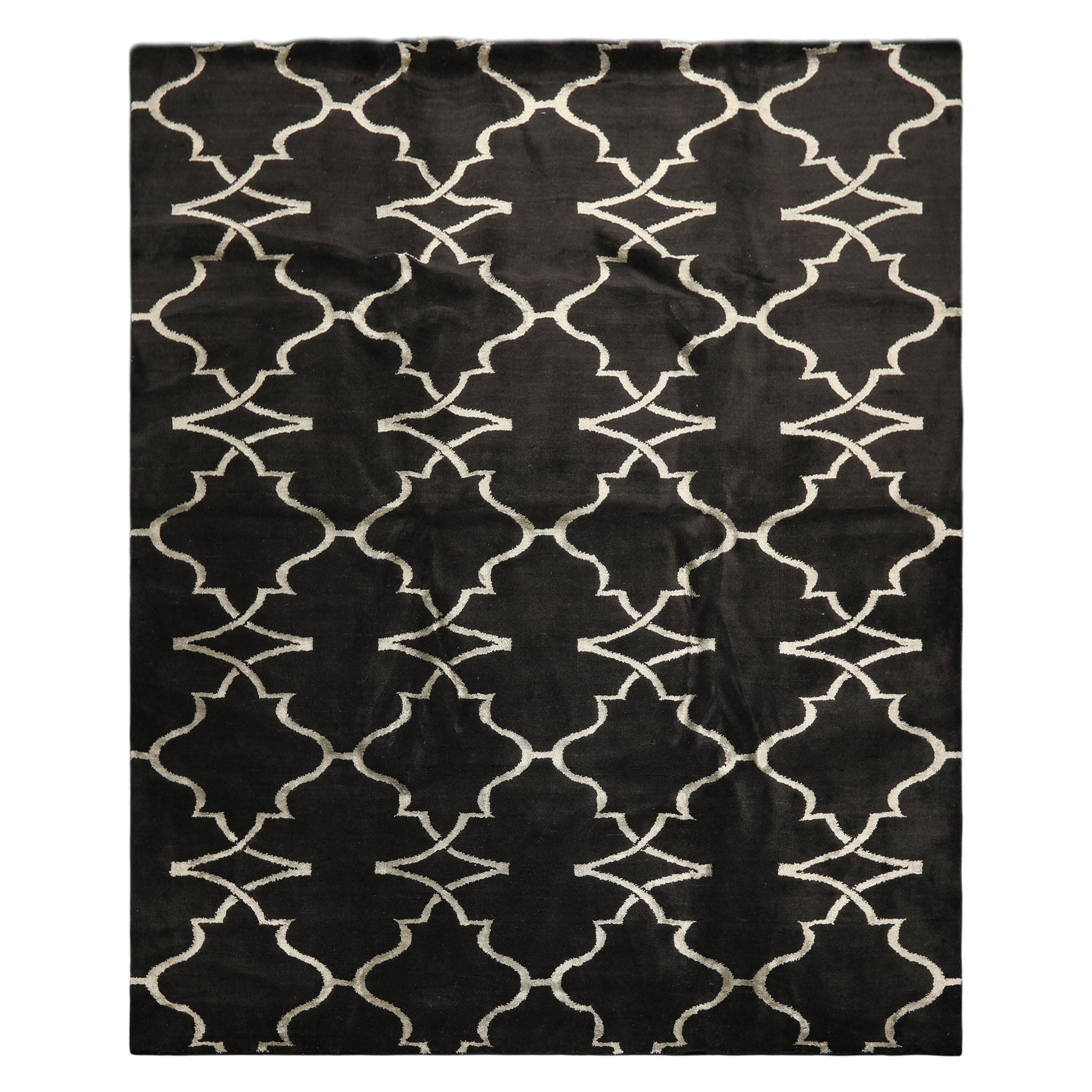 8x10 Charcoal, Gray, Color Hand Loomed Tibetan Wool Modern & Contemporary Oriental Rug