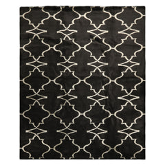 8x10 Charcoal, Gray, Color Hand Loomed Tibetan Wool Modern & Contemporary Oriental Rug