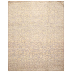8x10 Taupe, Beige, Color Hand Knotted Chobi Peshawar Wool Transitional Oriental Rug