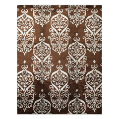 8x10 Brown, Aqua, Color Hand Loomed Tibetan Wool & Bamboo Silk Transitional Oriental Rug