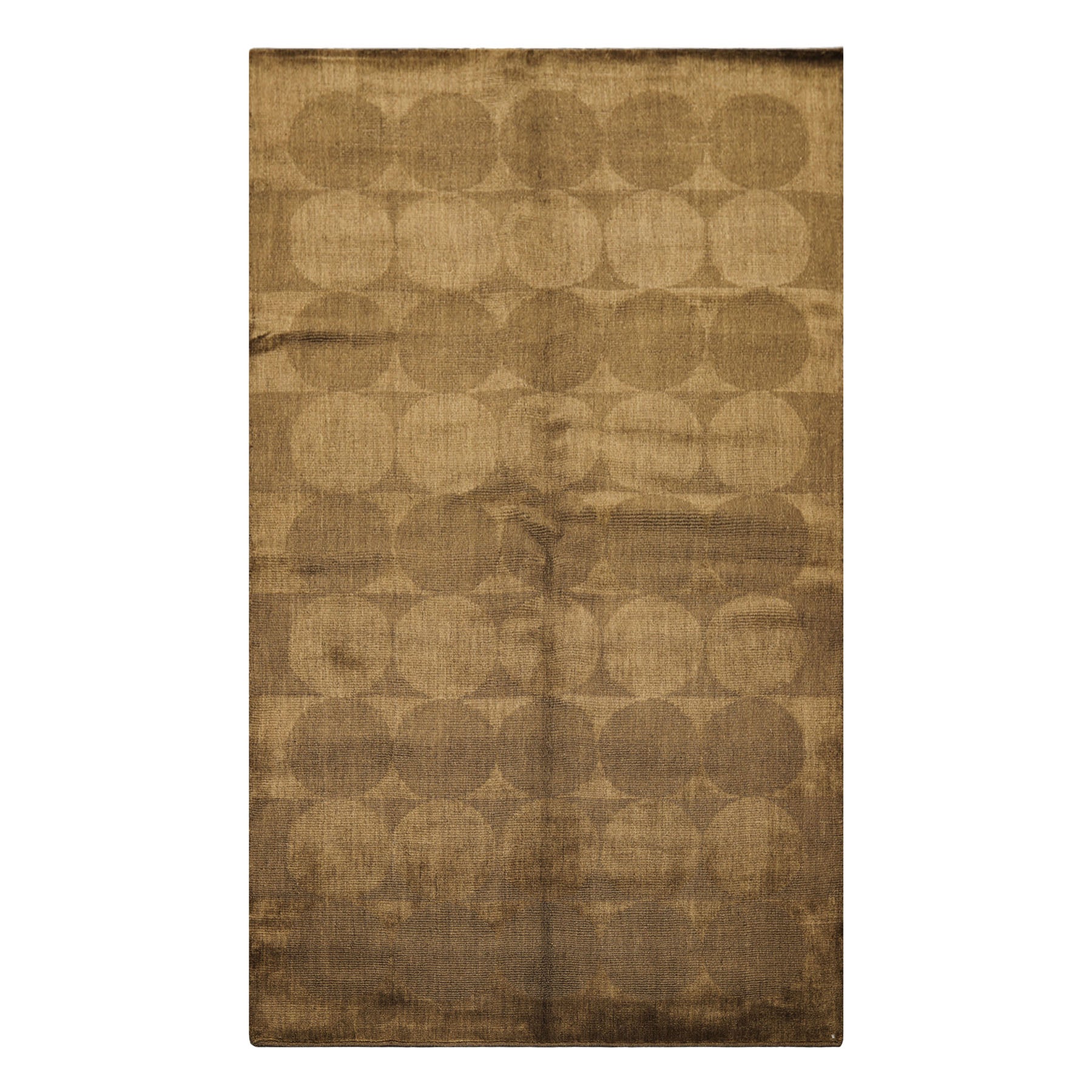 5x8 Tone on Tone Olive, , Color Hand Loomed Tibetan Wool Transitional Oriental Rug