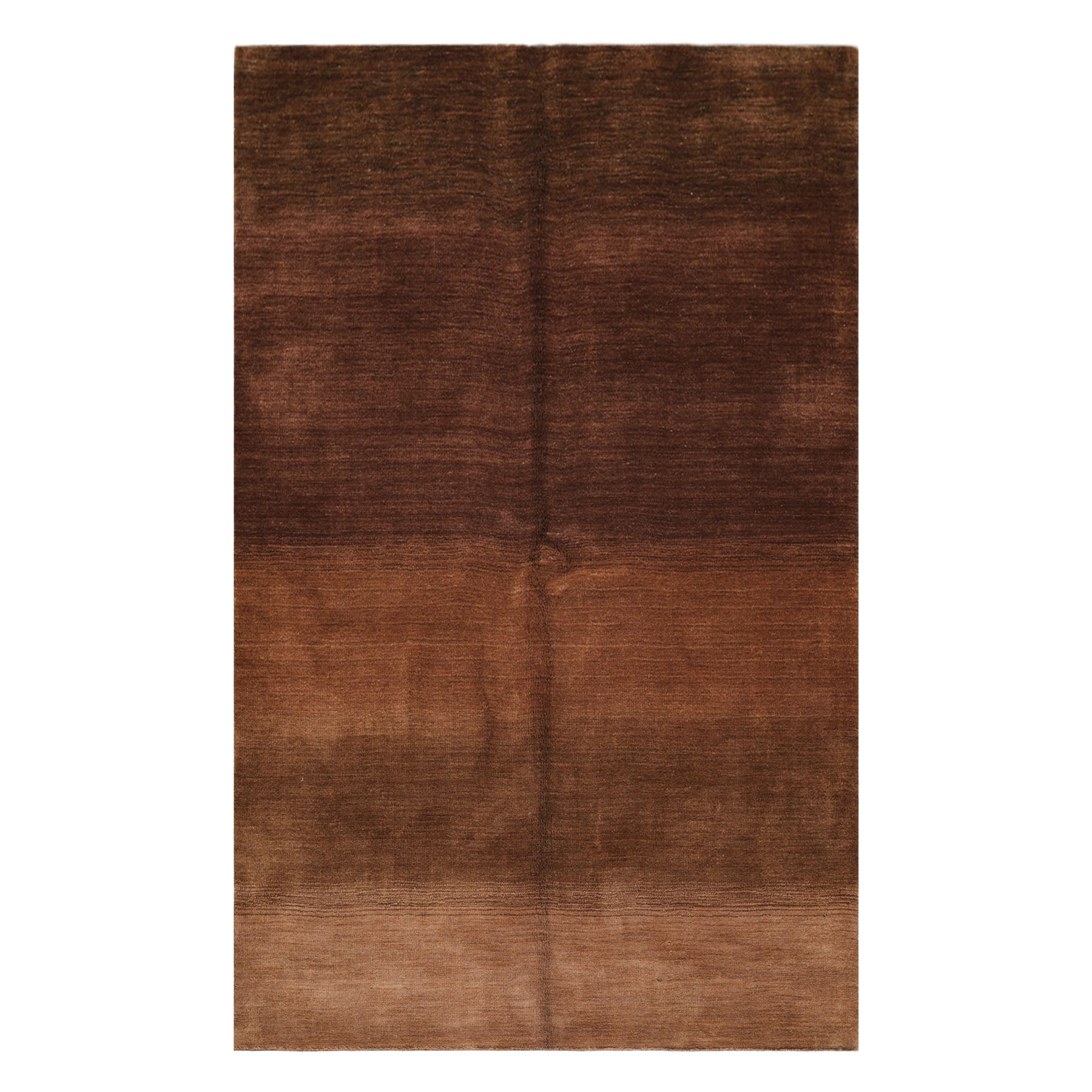 5x8 Tone on Tone Brown, , Color Hand Loomed Tibetan Wool Modern & Contemporary Oriental Rug