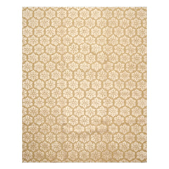8x10 Tone on Tone Beige, , Color Hand Loomed Tibetan Wool & Bamboo Silk Transitional Oriental Rug