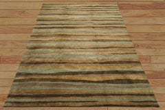9x12 Taupe, Brown, Mint Color Hand Knotted Tibetan Wool Modern & Contemporary Oriental Rug