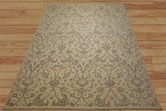 9x12 Beige, Brown, Color Hand Knotted Peshawar Wool Transitional Oriental Rug