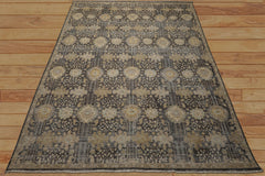 9x12 Gray, Beige, Tan Color Hand Knotted  Wool Transitional Oriental Rug