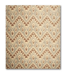 8x10 Beige, Brown, Gray Color Hand Knotted All-Over 100% Wool Modern Oriental Rug